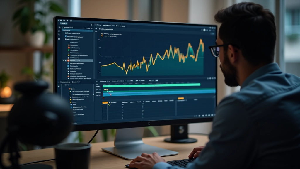Timeline di animazione con marcatori di timing e curve di accelerazione per movimento numerico